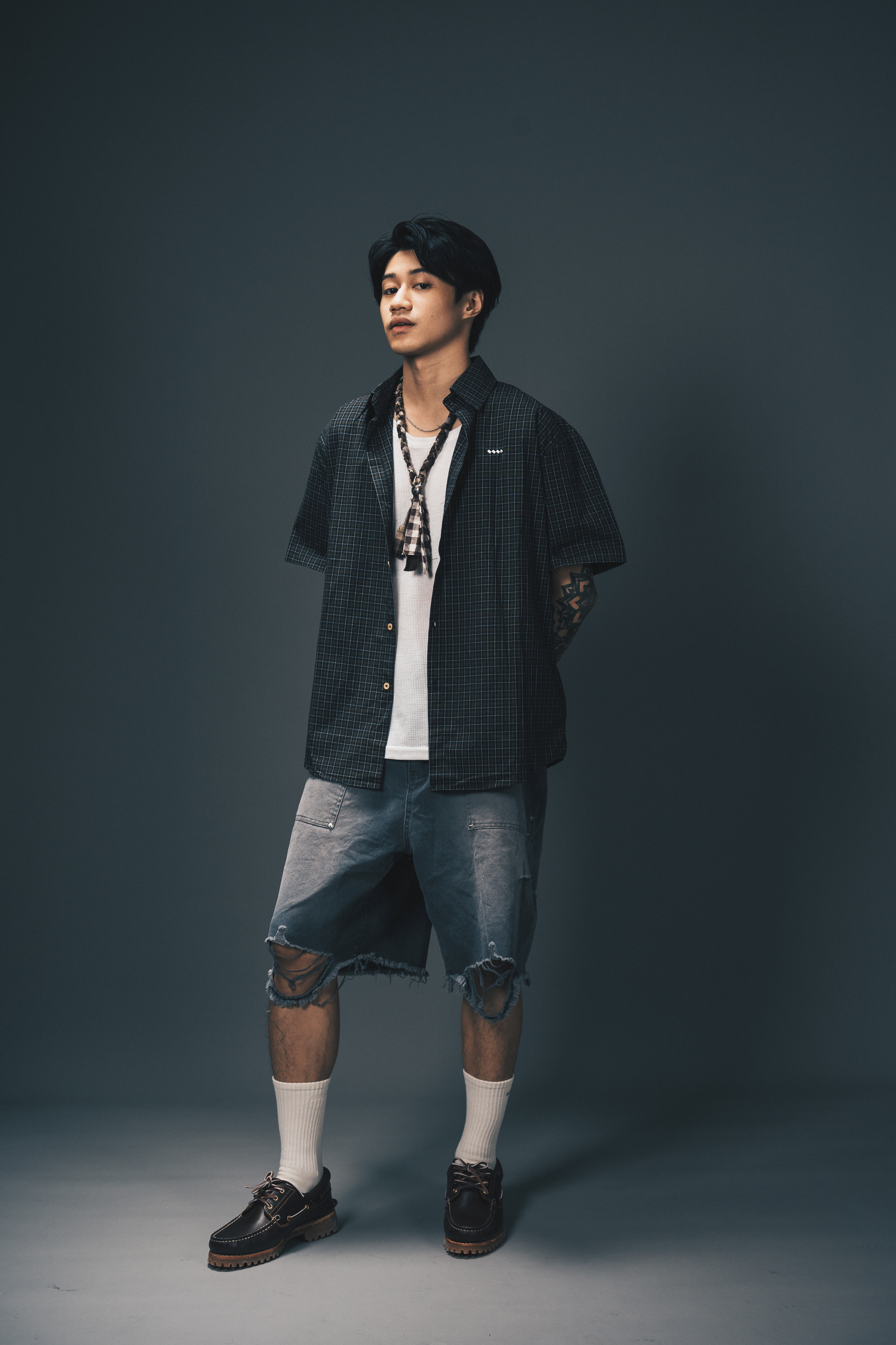 Fumble 暗格紋襯衫