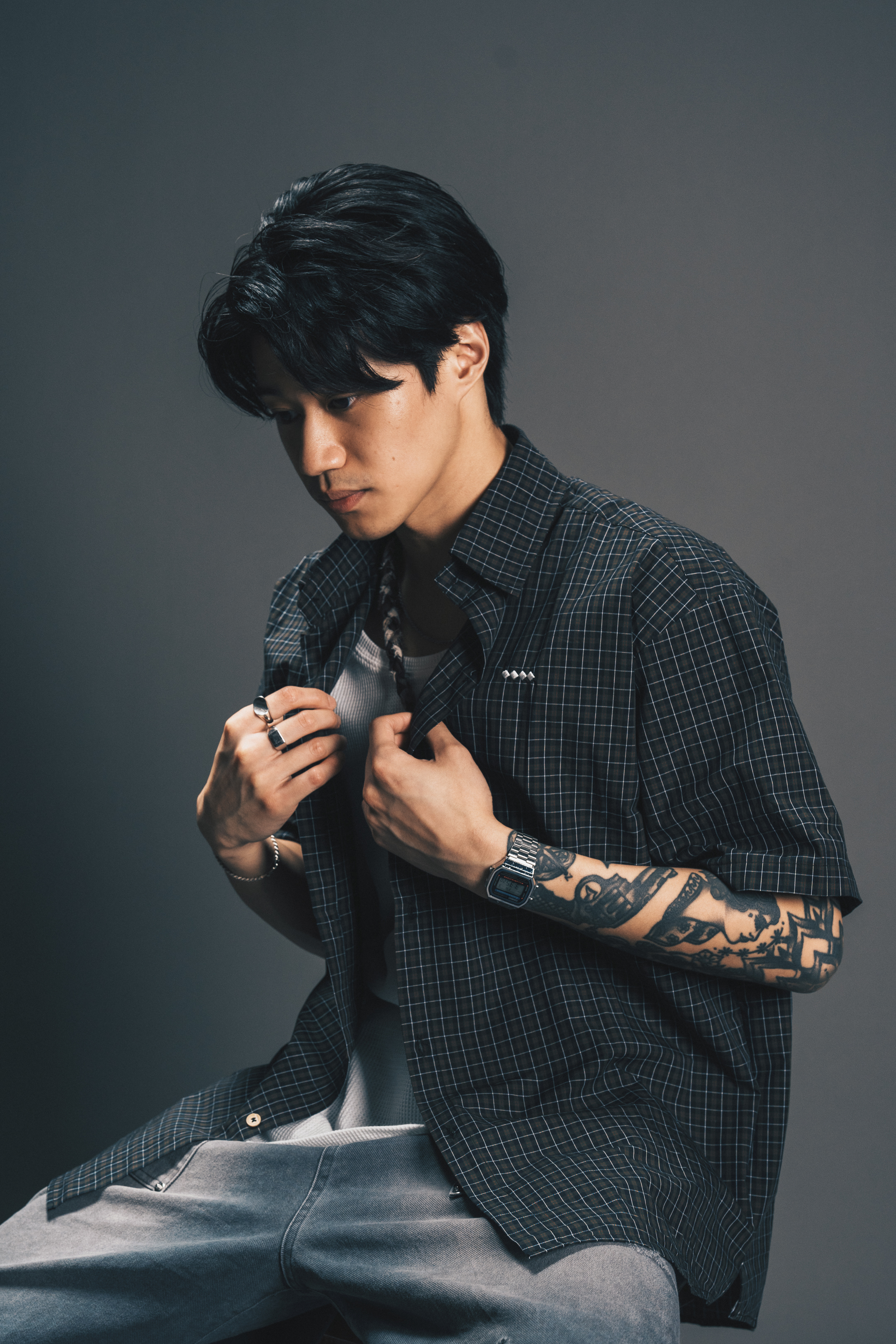 Fumble 暗格紋襯衫