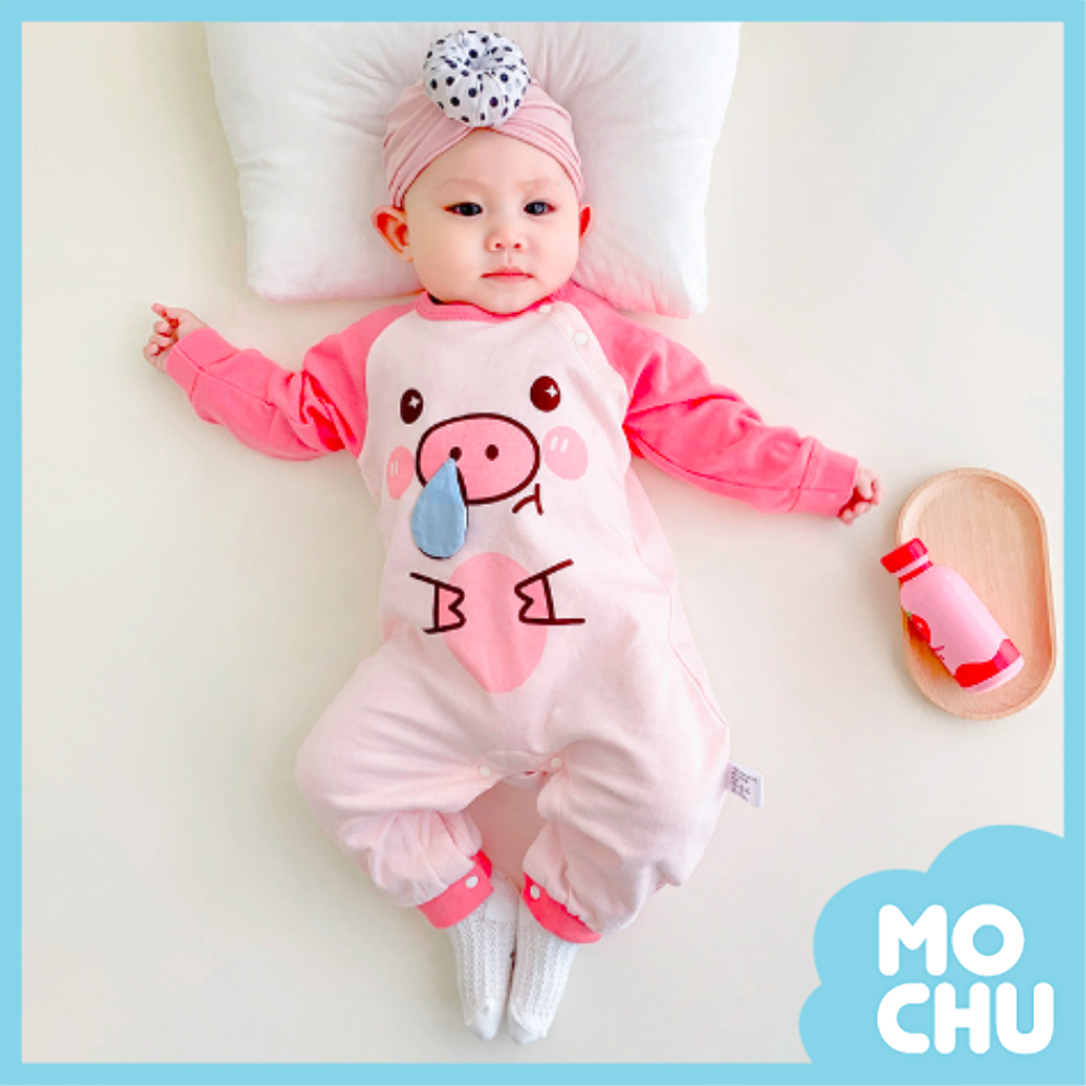 鼻涕豬長袖連身衣