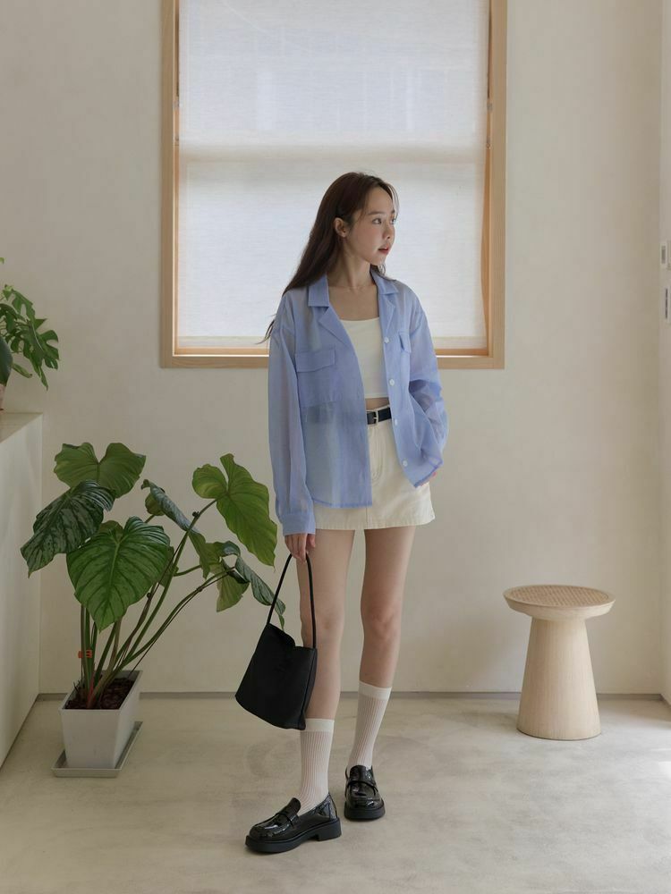 輕透感飄逸古巴襯衫