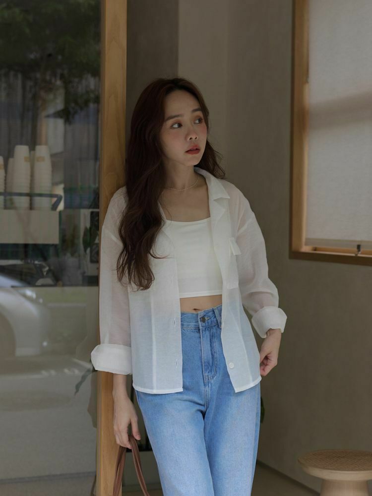 輕透感飄逸古巴襯衫
