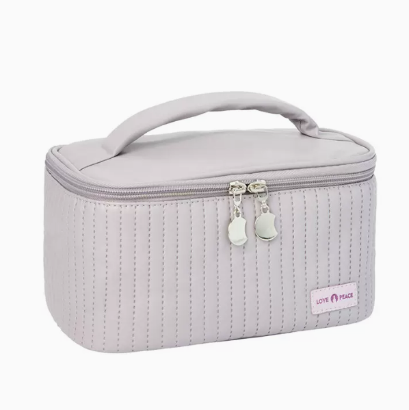 Hot push portable travel cosmetic bag (light purple hand-held size: 12cm*13.5cm*21cm)