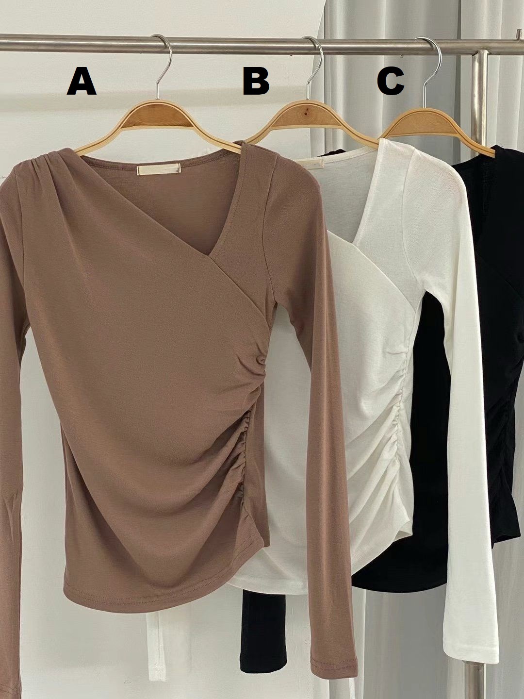 TOP#14456🤎Corner Blouse