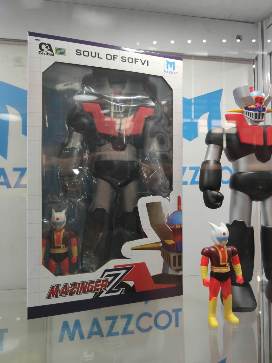 MAZZCOT SOS-001 Soul of Sofvi 鐵甲萬能俠 & 兜甲兒 32cm & 12cm /MAZINGER Z 32CM & Koji Kabuto 12CM