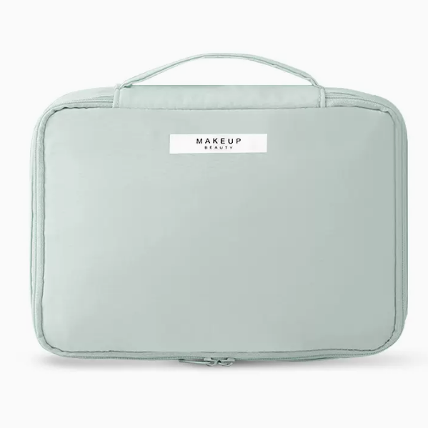 Hot push large-capacity travel hand-held toiletry bag (light green large size: 23cm*8cm*16.5cm)