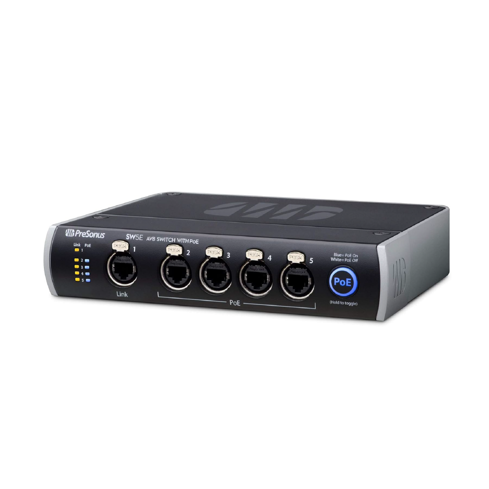 PreSonus PreSonus / SW5E 五埠AVB數位音訊轉換器 第 2 張圖片｜三峽配件 / 週邊