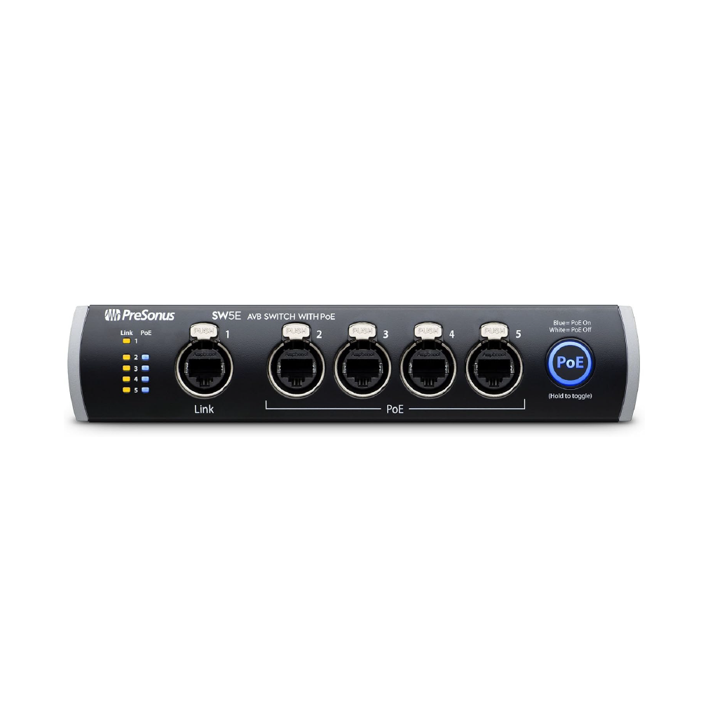 PreSonus PreSonus / SW5E 五埠AVB數位音訊轉換器 — 三峽配件 / 週邊