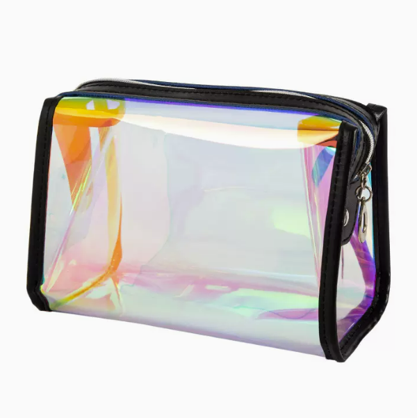 Hot push color waterproof travel cosmetic bag (black size: 18cm*12cm*9cm)