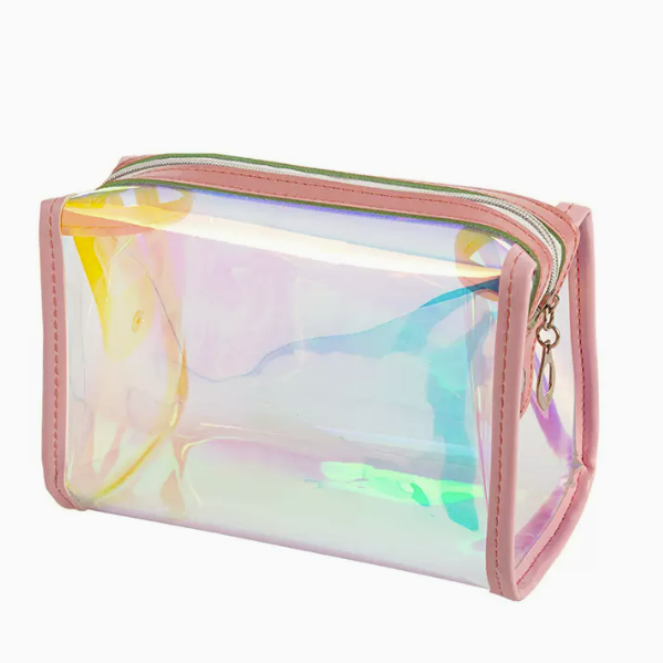 Hot push color waterproof travel cosmetic bag (pink size: 18cm*12cm*9cm)