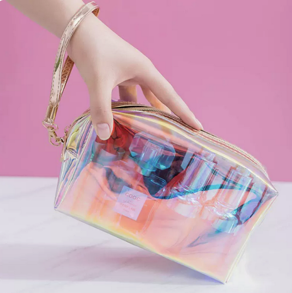 Hot push color waterproof travel cosmetic bag (briefcase)