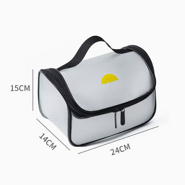 Popular matte waterproof portable travel cosmetic bag (pillow bag size 24cm*14cm*15cm)