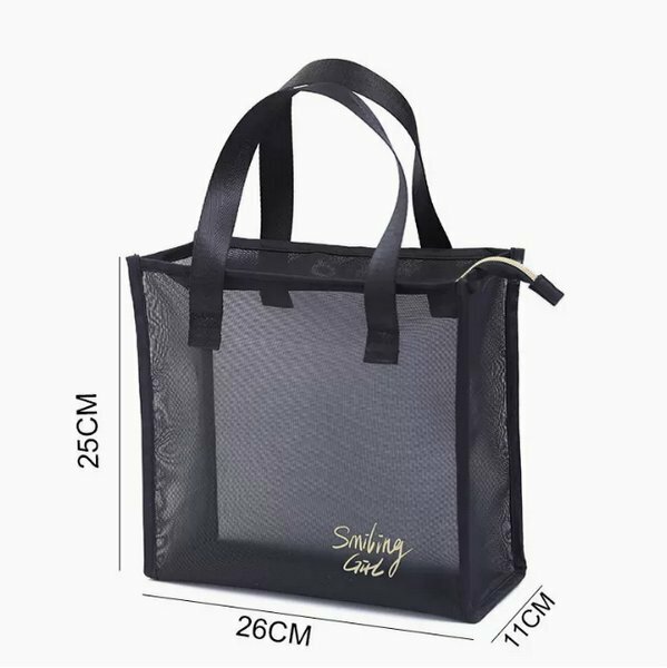 Popular Mesh Handbag Hollow Mesh Cosmetic Bag (101 Size: 26cm*11cm*25cm)