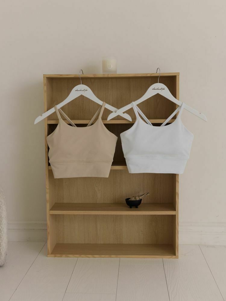 自訂 削肩後V瑜珈Bratop