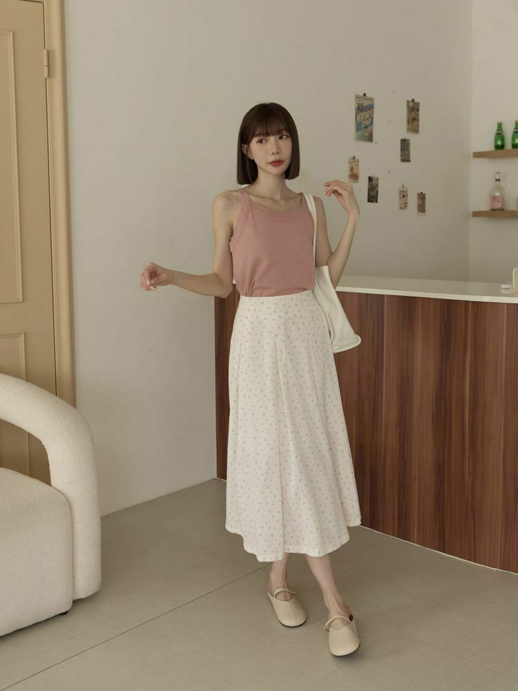 雪紡碎花飄逸感長裙