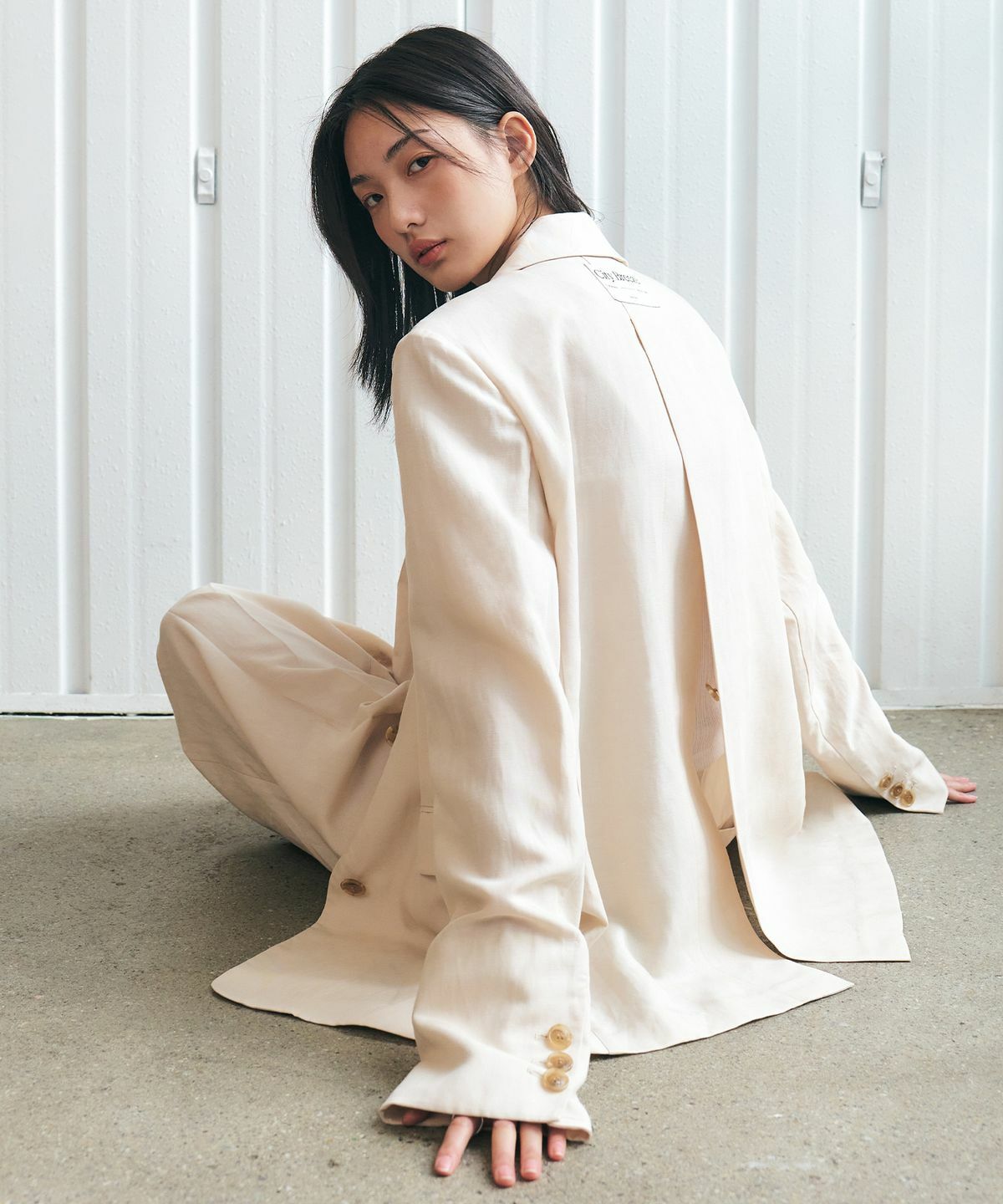 CITYBREEZE LINEN CUTTING SINGLE JACKET