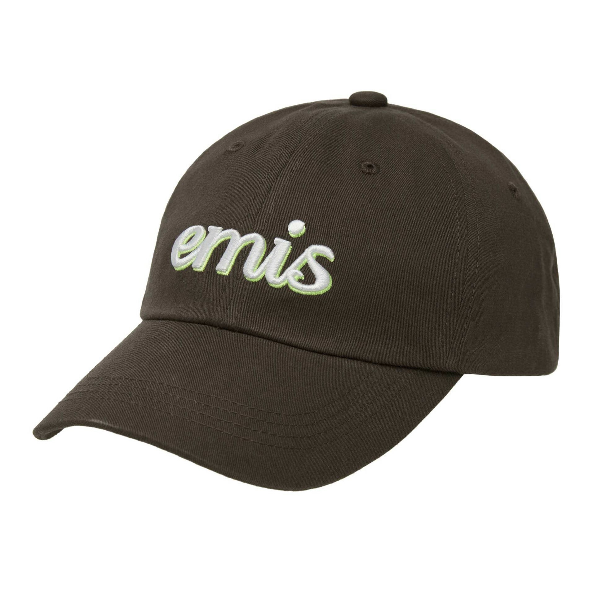 EMIS] LAYERED LOGO BALL CAP - BROWN (帽子)