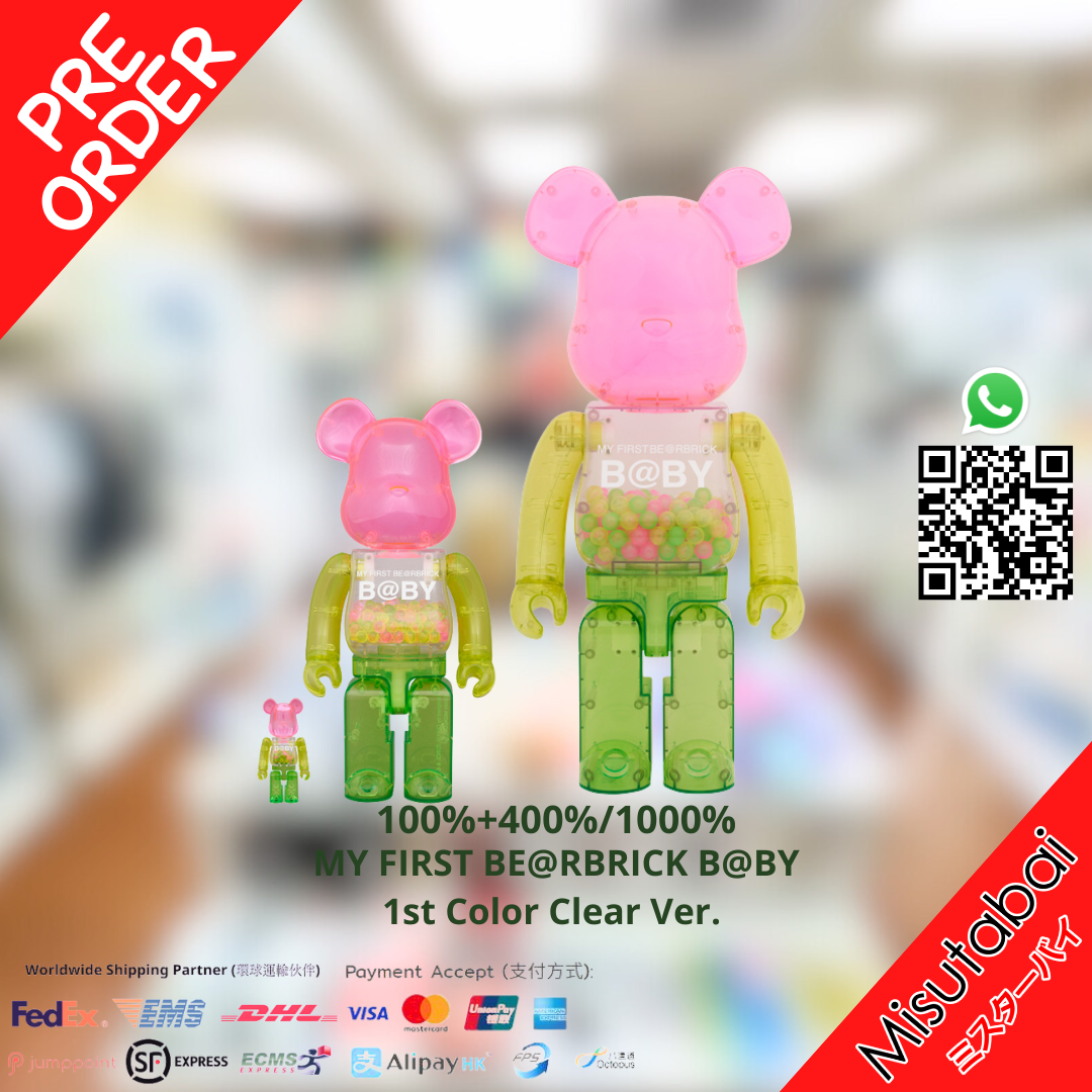 MY FIRST BE@RBRICK B@BY 1st Color Clear