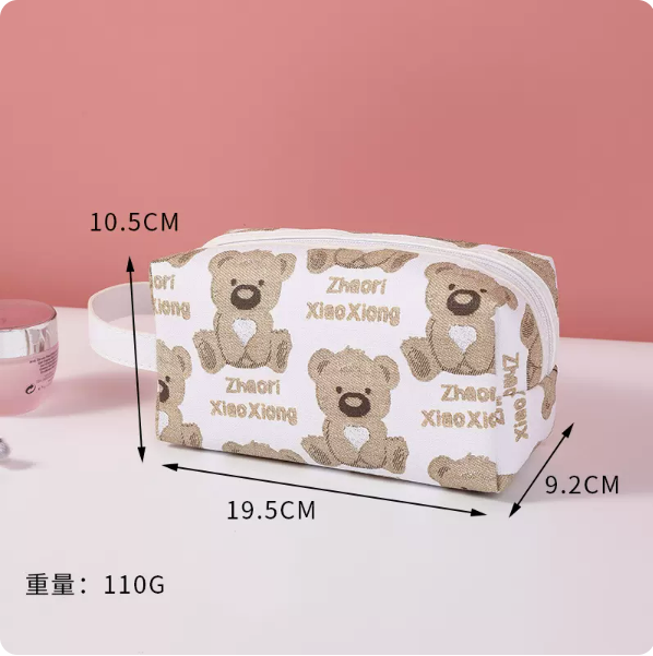 Popular large-capacity travel hand-held toiletry bag (white pillow size: 19.5cm*9.2cm*10.5cm)
