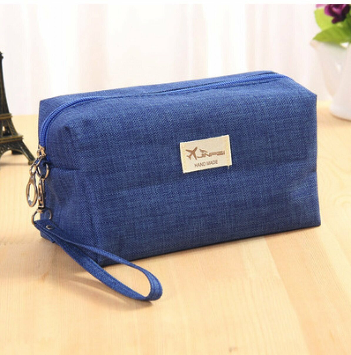 Popular large-capacity travel cosmetic bag (royal blue size: 18cm*8.5cm*10cm)