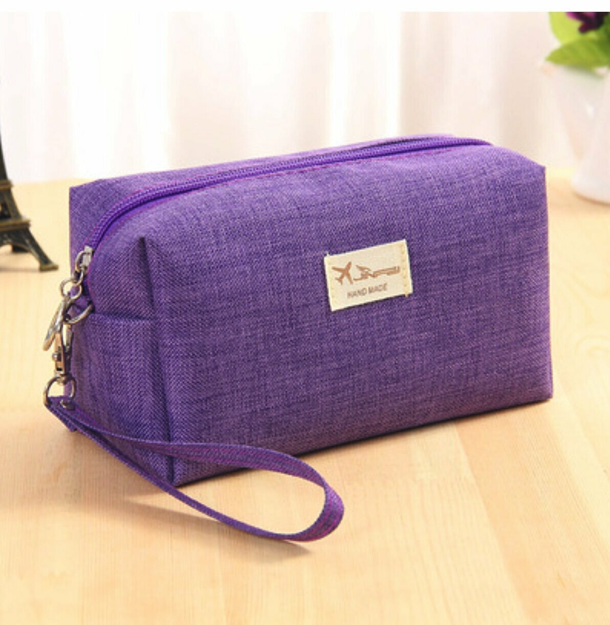 Popular large-capacity travel cosmetic bag (purple size: 18cm*8.5cm*10cm)