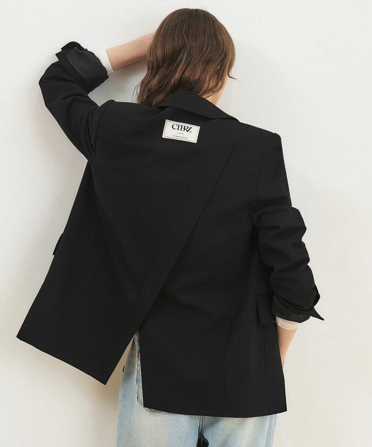 CITYBREEZE WOOL LOOSE-FIT CUTTING SINGLE JACKET