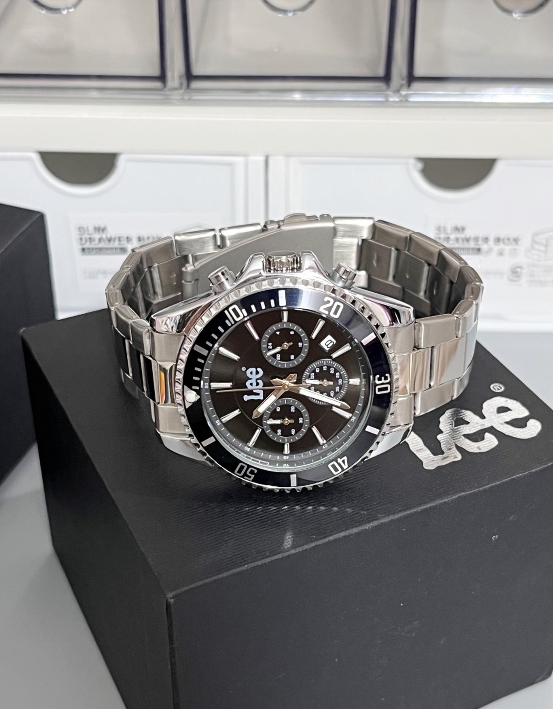 < 平替黑水鬼 >Lee 石英手錶 機械手錶 鋼錶 鋼帶