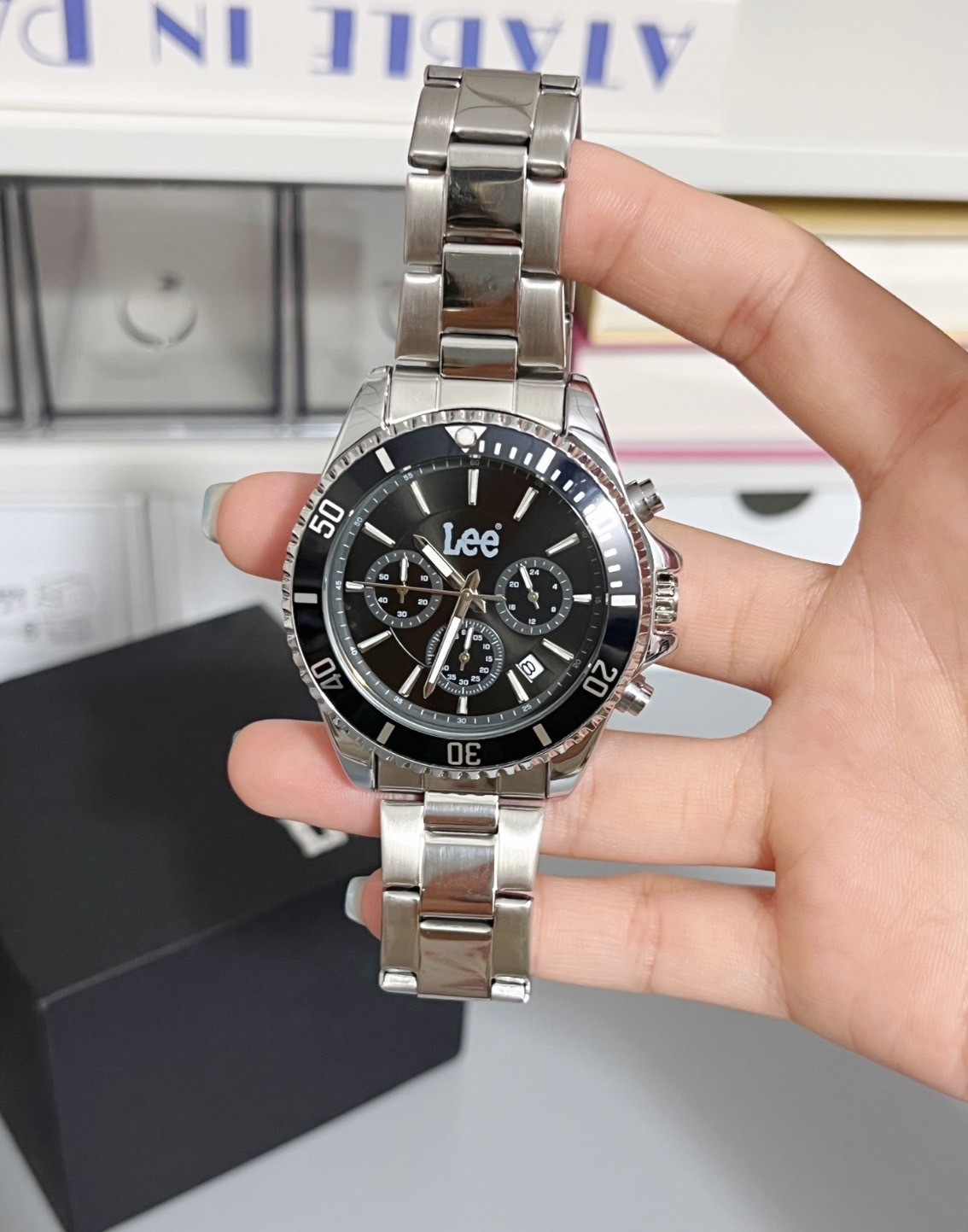 < 平替黑水鬼 >Lee 石英手錶 機械手錶 鋼錶 鋼帶