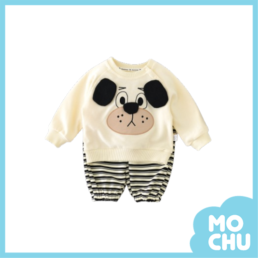 憂鬱小狗長袖套裝