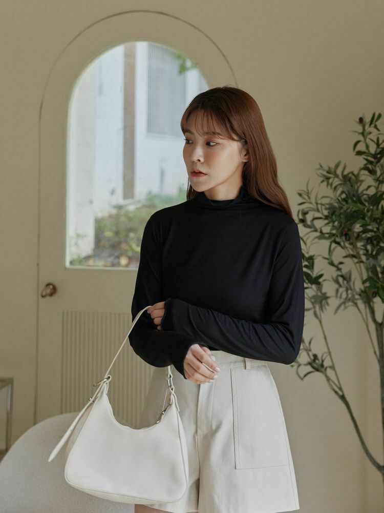 自訂 莫代爾手感極親膚木耳領上衣