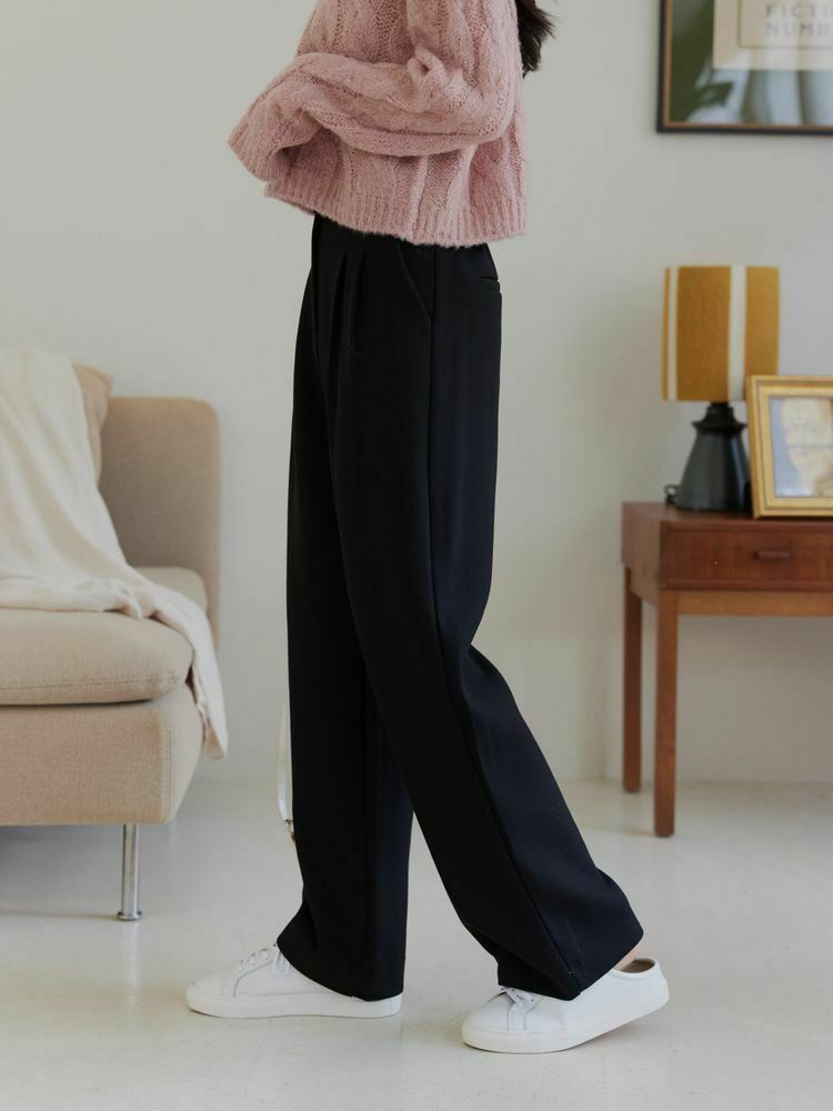 推薦款 挺料遮肉落地西褲