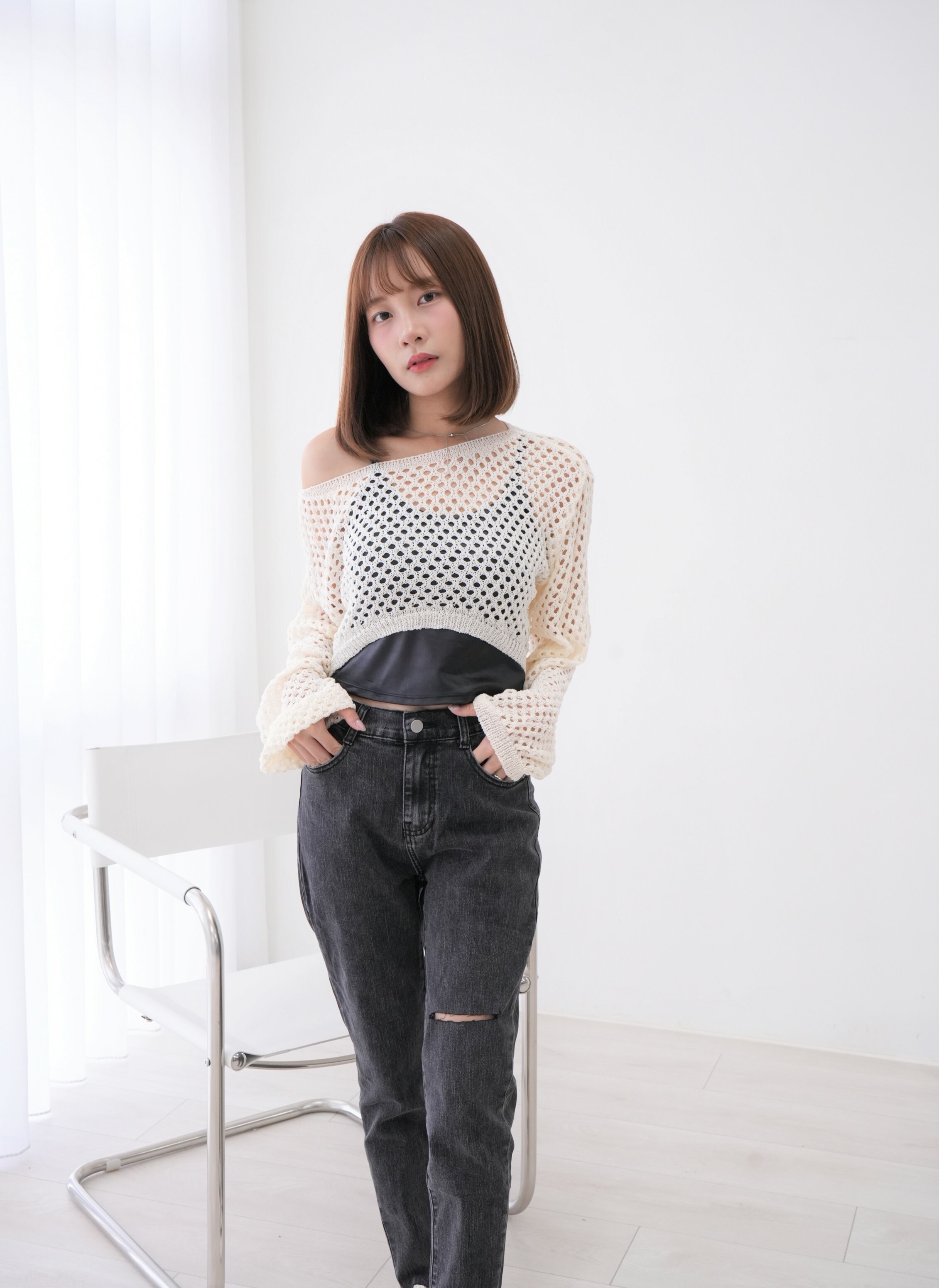 法朵Fado shop｜前短後長針織罩衫 011B012 四色