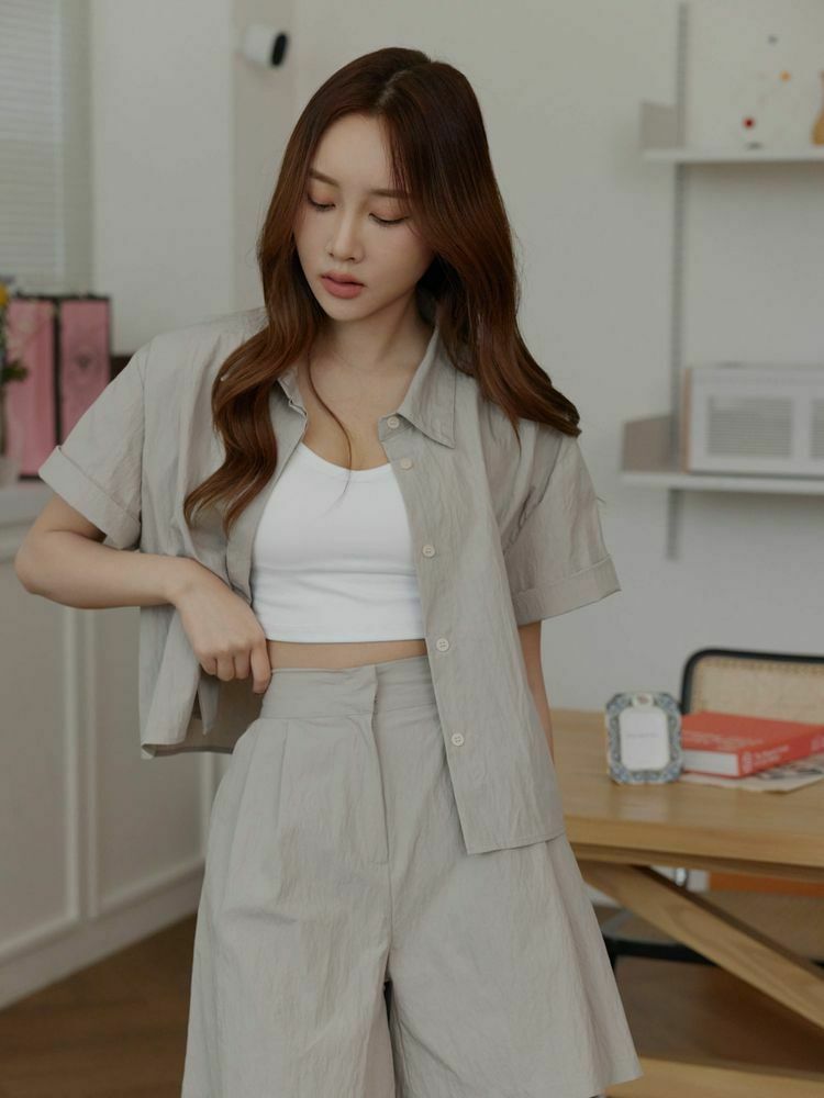 休閒率性尼龍四分短褲