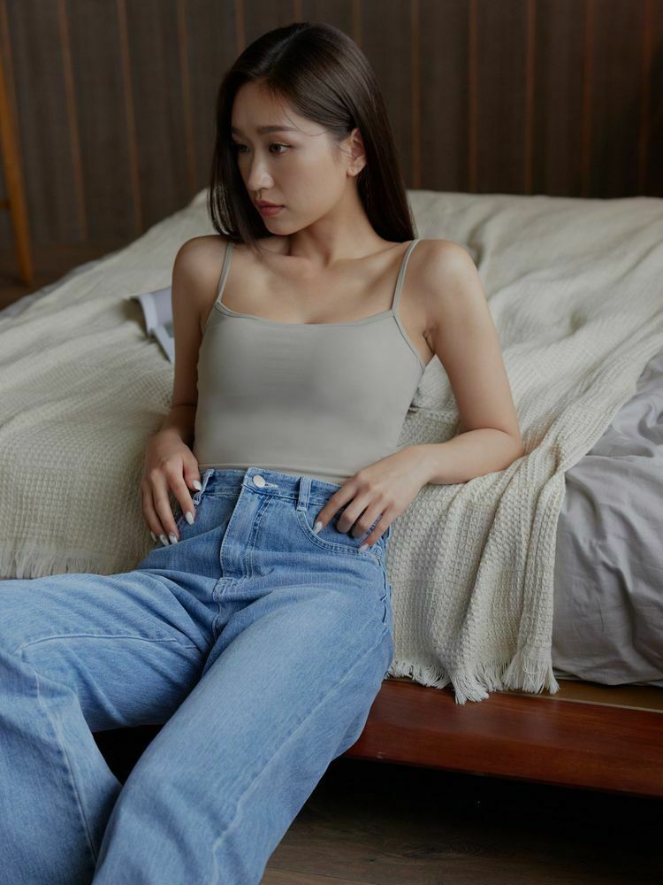 自訂 小性感百搭細肩Bratop長版(大胸、小胸皆適穿)