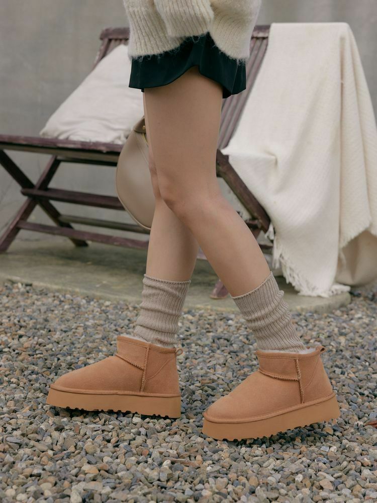 粗針織直坑紋泡泡襪