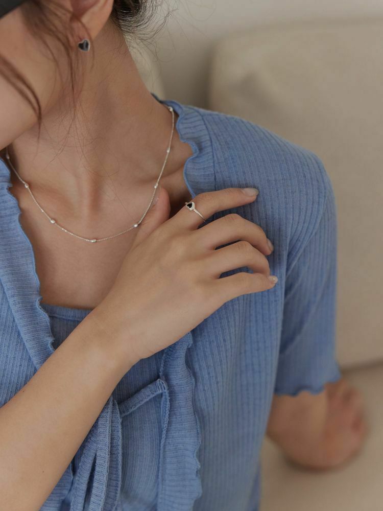 簡約小愛心戒指(925純銀)