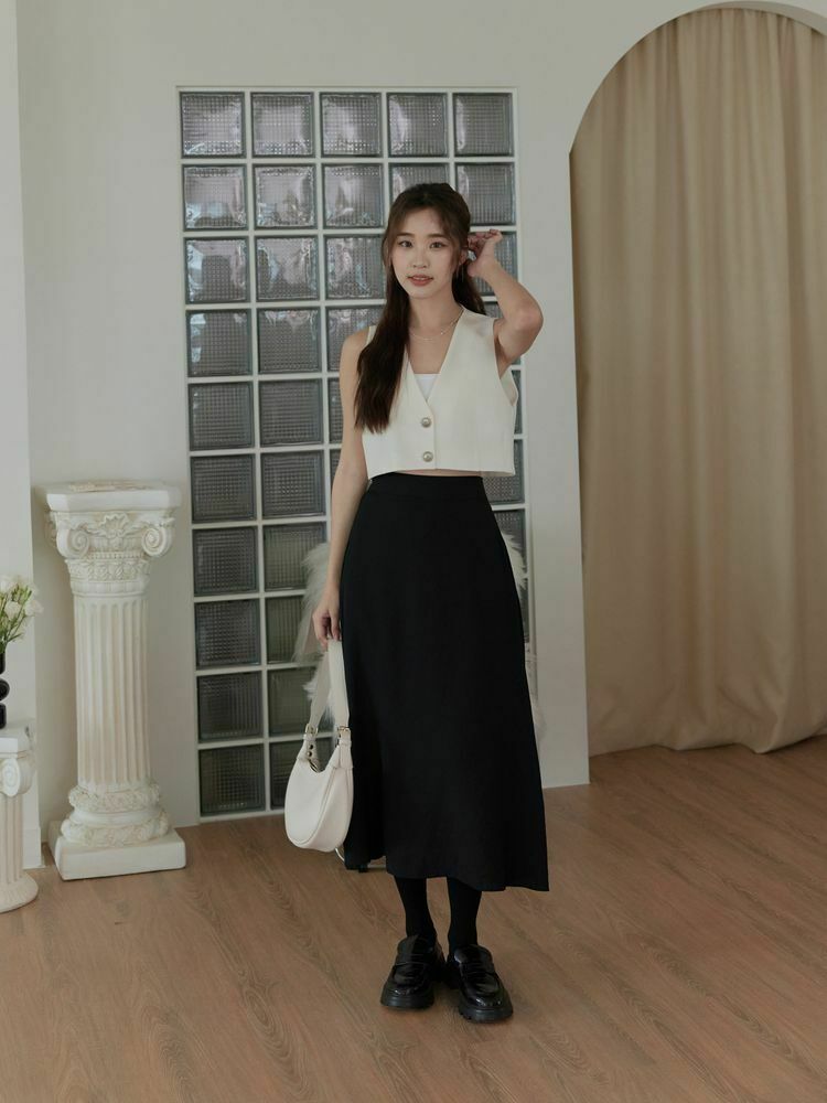 垂墜感極顯瘦棉麻長裙