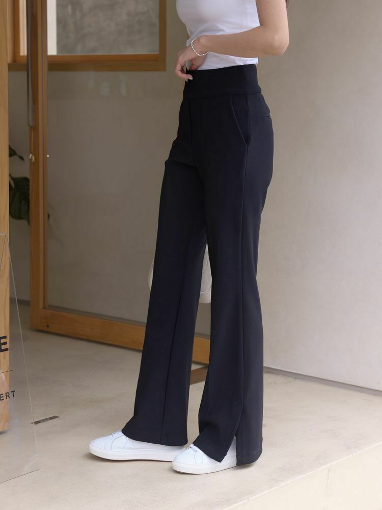 高腰收腹顯瘦小喇叭褲