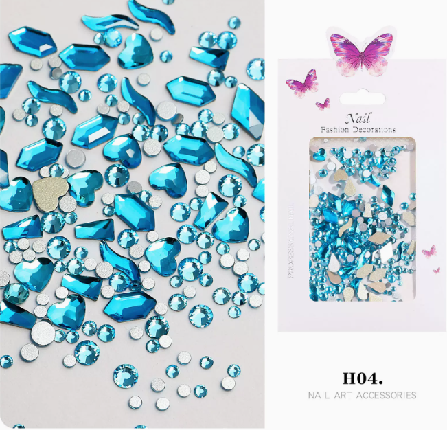 Hot Recommended Nail Art Accessories Special Shaped Diamond 04 (Mixed)