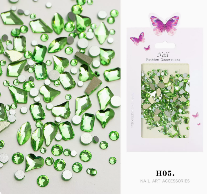 Hot Recommended Nail Art Accessories Shaped Diamond 05 (Mixed)