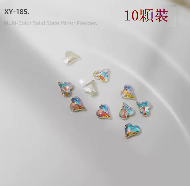 Popular nail art accessories mini small size crooked diamond XY-185 (pack of 10 pieces)