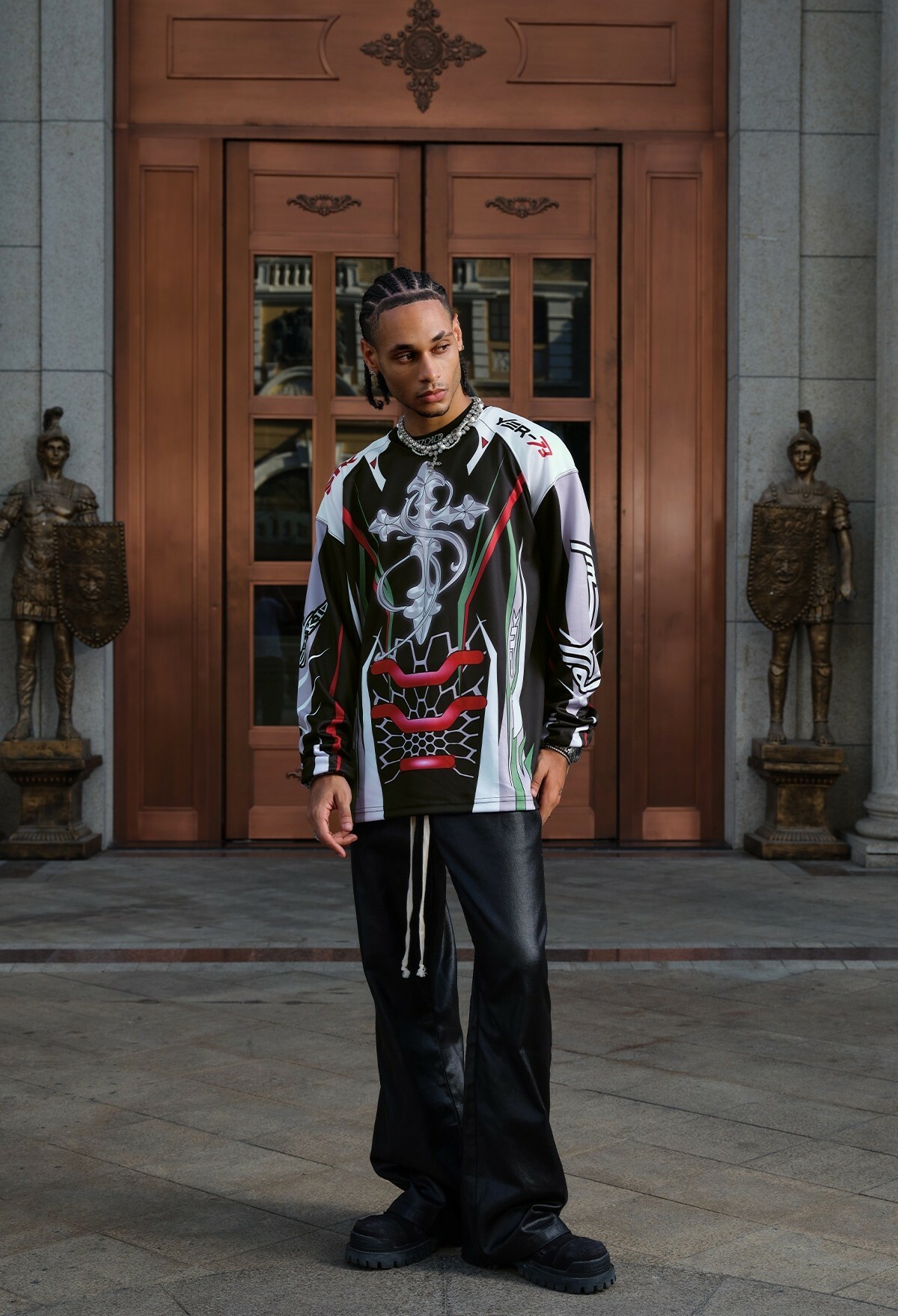 STK SmallTownKid 限量 十字LOGO 機車長袖