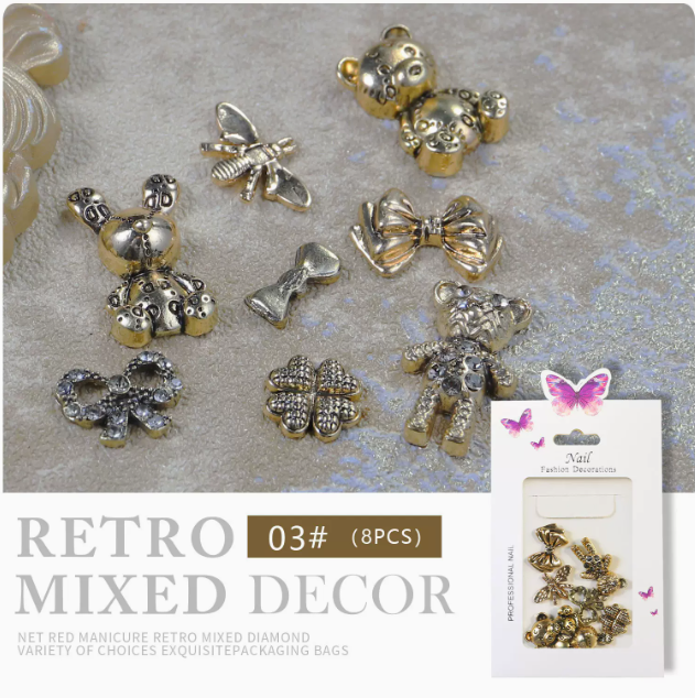 Hot Recommended Nail Art Jewelry Alloy Love Jewelry No. 03