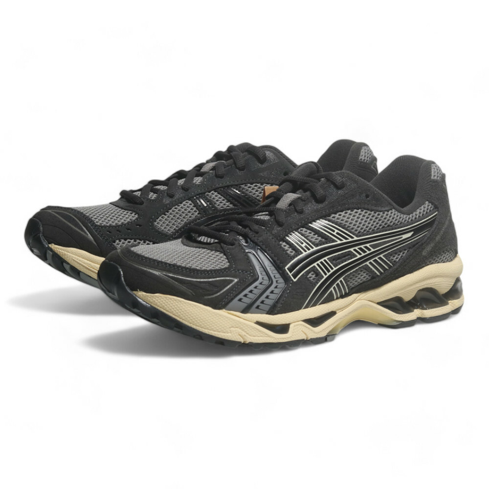 ASICS 慢跑鞋 GEL-KAYANO 14 炭灰 米白 復古 情侶鞋 男女 1203A540020