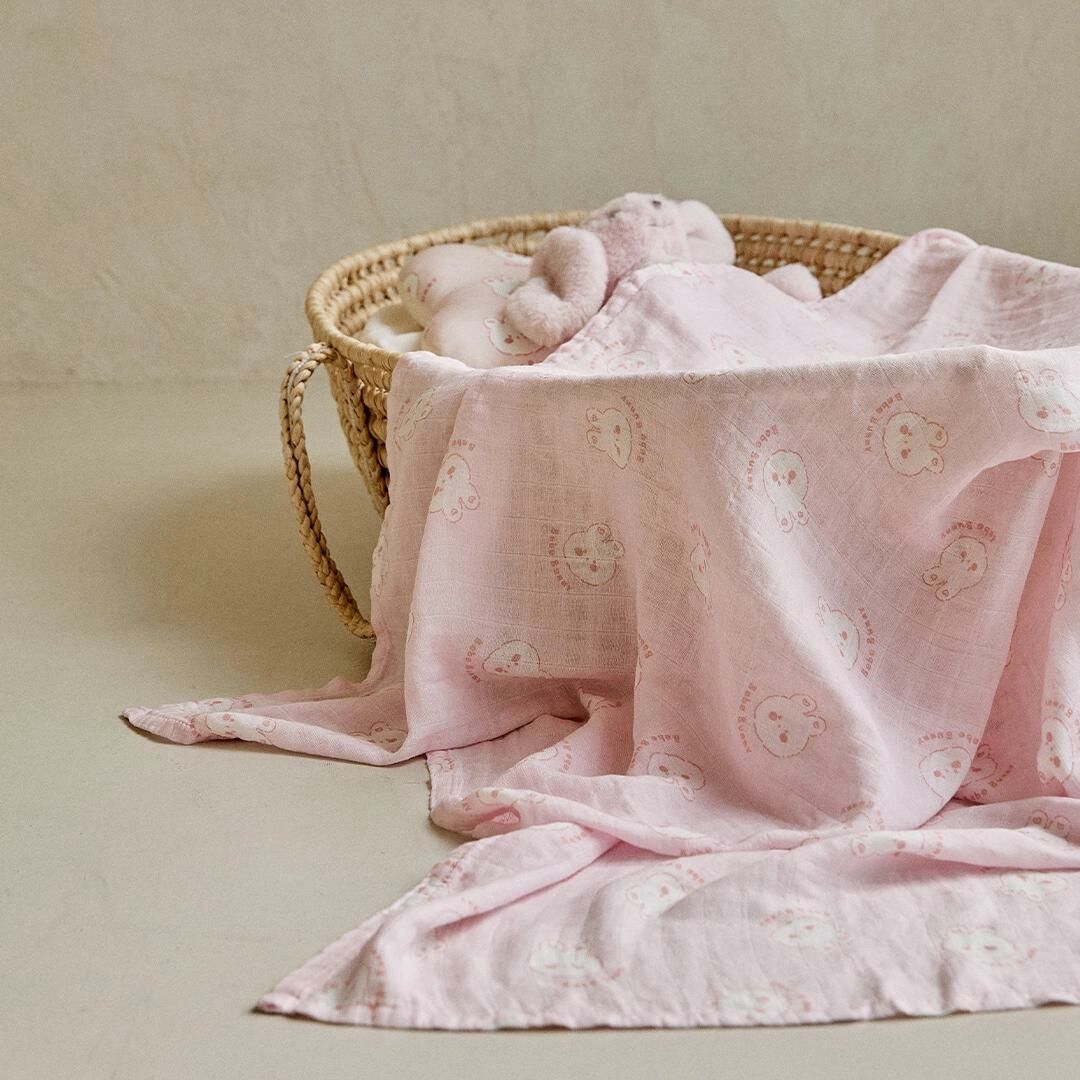 DTD Pastel彩筆綿綿人物系列-竹纖維蓋毯 (S / L)