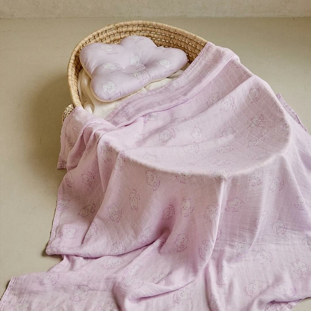 DTD Pastel彩筆綿綿人物系列-竹纖維蓋毯 (S / L)