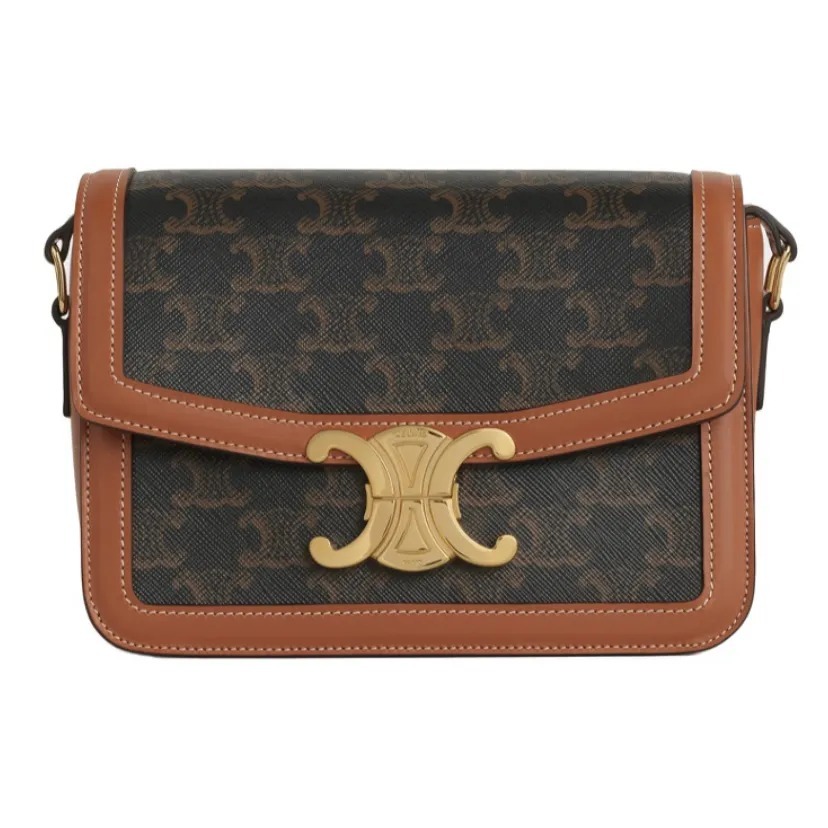 CELINE Teen Triomphe 凱旋門 印花牛皮革手袋