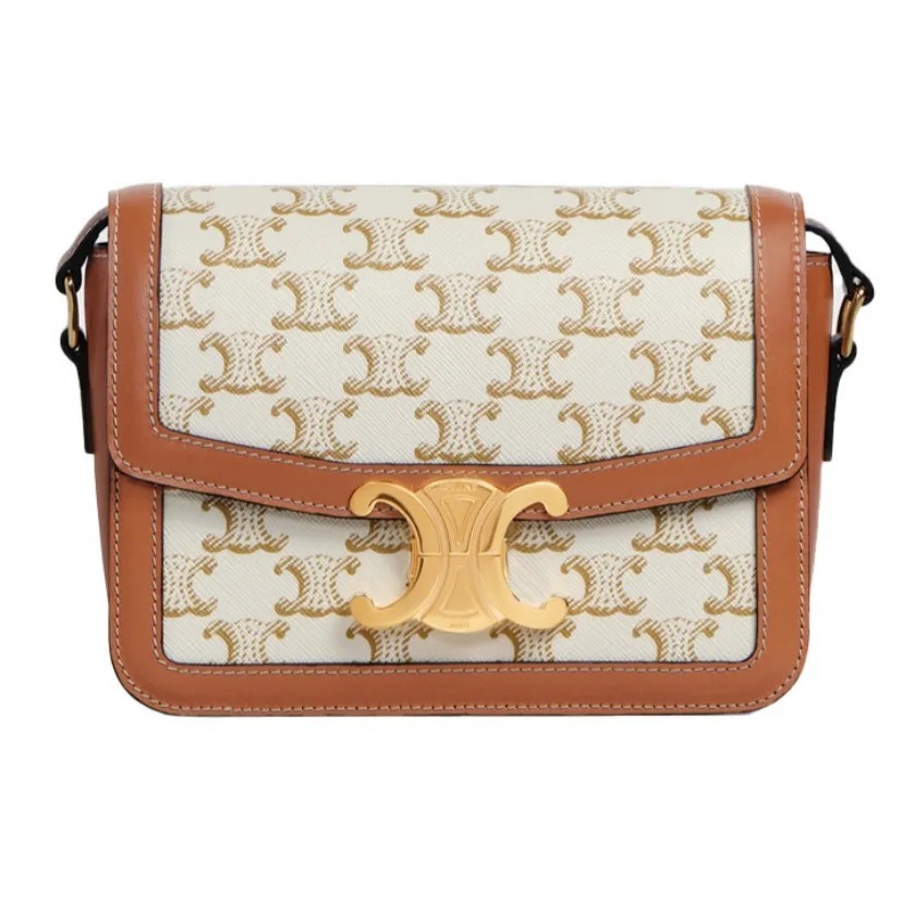 CELINE Teen Triomphe 凱旋門 印花牛皮革手袋