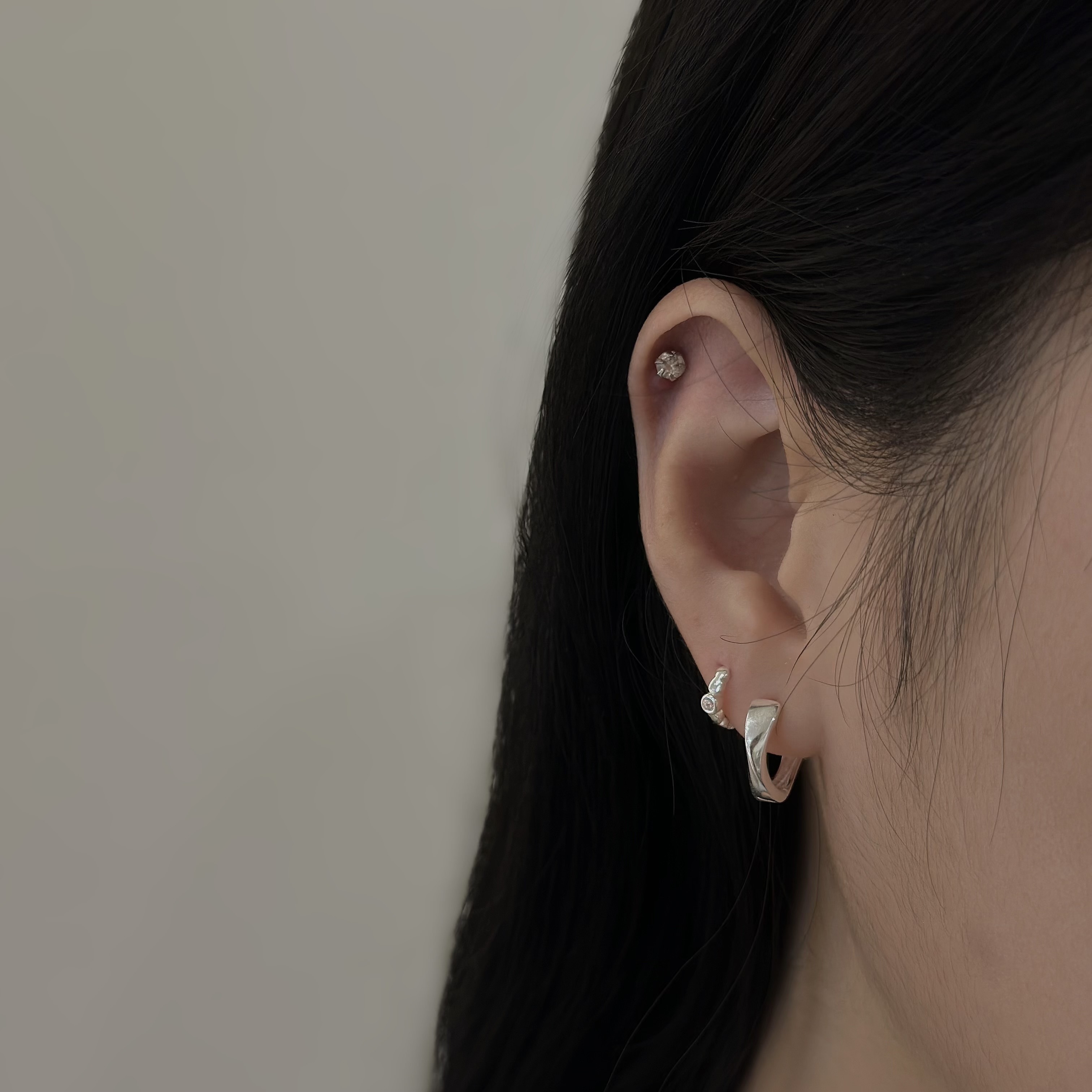 Z32曲面純銀易扣