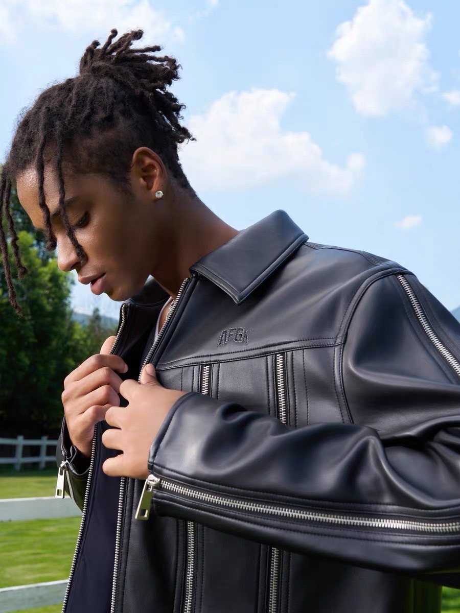 AFGK 機車外套拼接皮衣 A FEW GOOD KIDS