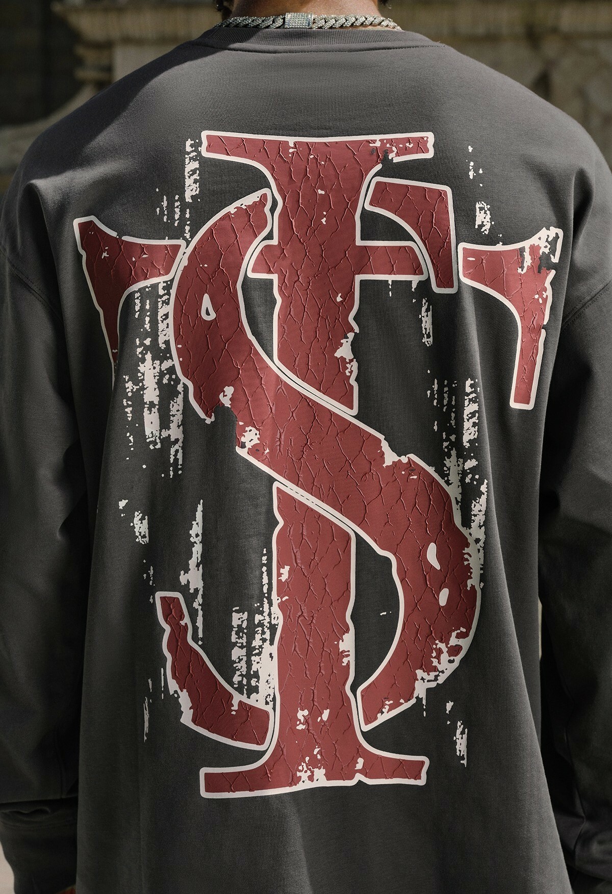 STK SmallTownKid 破壞LOGO 薄長袖